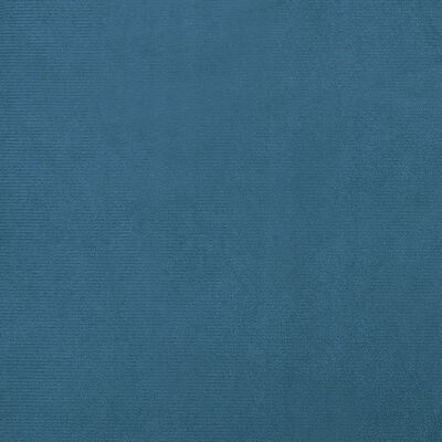 vidaXL Hundebett mit Verlängerung Blau 100x50x30 cm Samt