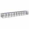 vidaXL Outdoor-Hundezwinger mit Dach Stahl 18,77 m&sup2;