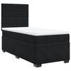 vidaXL Boxspringbett mit Matratze Schwarz 90x200 cm Samt