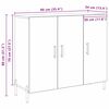 vidaXL Sideboard Artisan-Eiche 90 x 34 x 80 cm Holzwerkstoff