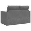 vidaXL Bodensofa mit Schlaffunktion Dunkelgrau 122x204x55 cm Samt