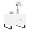 vidaXL Couchtische 2 Stk. Wei&szlig; 50x50x40 cm Holzwerkstoff