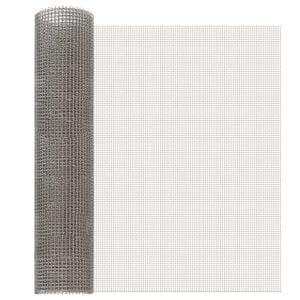 vidaXL Mesh Bildschirm 60 x 200 cm 3 Mesh Edelstahl 201 Silber