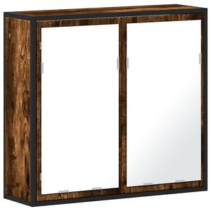 vidaXL Bad-Spiegelschrank R&auml;uchereiche 65x20x60 cm Holzwerkstoff