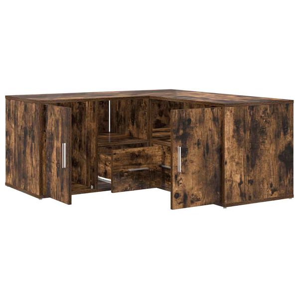 vidaXL Eckregal R&auml;uchereiche 160x40x45 cm Holzwerkstoff