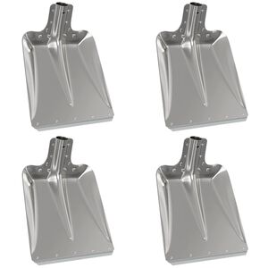 vidaXL Schaufelkopf 4 pcs Silber 43 x 32,5 cm Aluminium