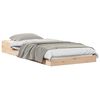 vidaXL Bettrahmen Natur 90 x 190 cm Massives Kiefernholz