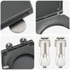 vidaXL Toilettensitz Anthrazit 47 x 37 x 4 cm Duroplast