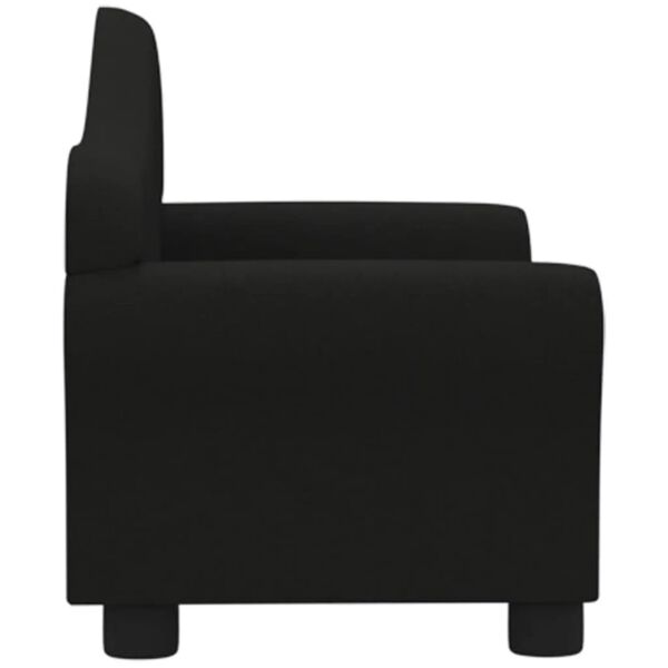 vidaXL Kindersofa Schwarz Stoff