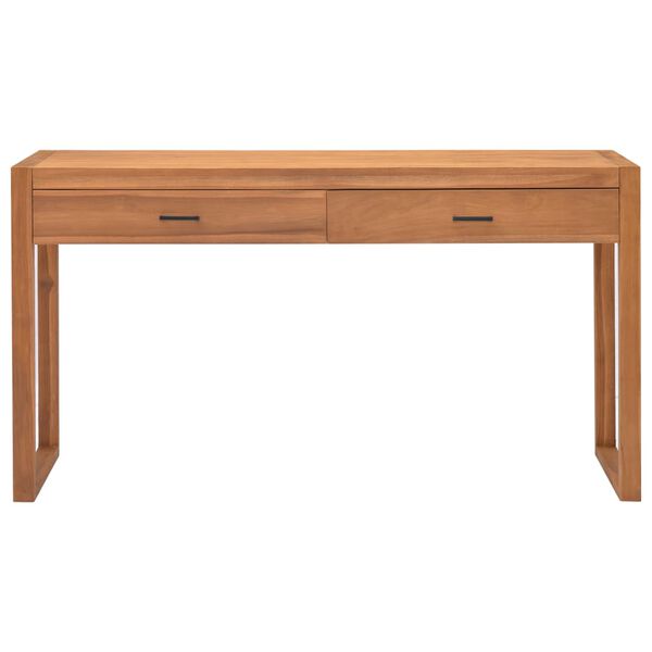 vidaXL Schreibtisch mit 2 Schubladen 140x40x75 cm Teakholz