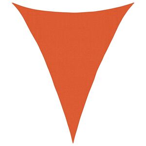 vidaXL Sonnensegel 160 g/m&sup2; Dreieckig Orange 3x4x4 m HDPE