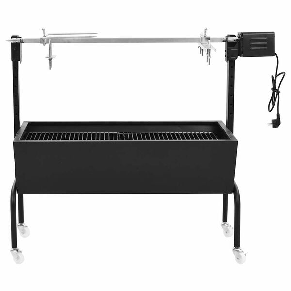 vidaXL Elektrische BBQ-Rotisserie Edelstahl