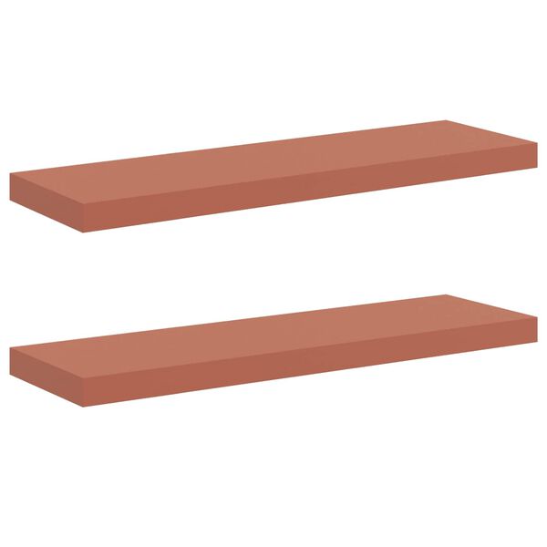vidaXL Wandregal Wandmontiert 2 pcs Rot 80 x 23,5 x 4 cm Holzwerkstoff
