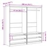vidaXL Kleiderschrank Artisan-Eiche 100x50x200 cm Holzwerkstoff