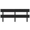 vidaXL Kopfteil Schwarz 204x3x81 cm Massivholz Kiefer