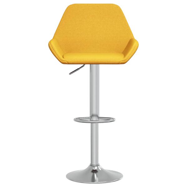 vidaXL Barhocker 2 Stk. Senfgelb Stoff