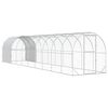 vidaXL H&uuml;hnerunterkunft Silber 1000 x 200 x 200 cm Verzinkter Stahl