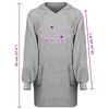 vidaXL Decken-Hoodie KINN Grau L Baumwolle