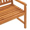 vidaXL 3-Sitzer Gartenbank mit Tisch 150 cm Massivholz Teak