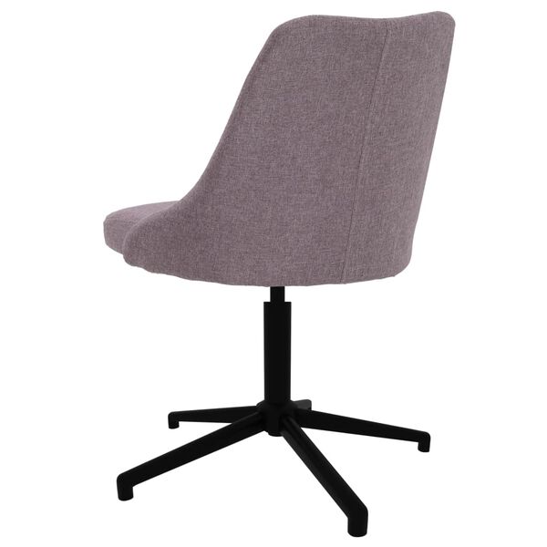 vidaXL Esszimmerstuhl Drehbar Taupe Stoff
