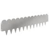 vidaXL Raseneinfassung 10 stk. 103 x 25 cm Stahl Silber