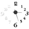 vidaXL 3D-Wanduhr Modernes Design Schwarz und Wei&szlig; 100 cm XXL