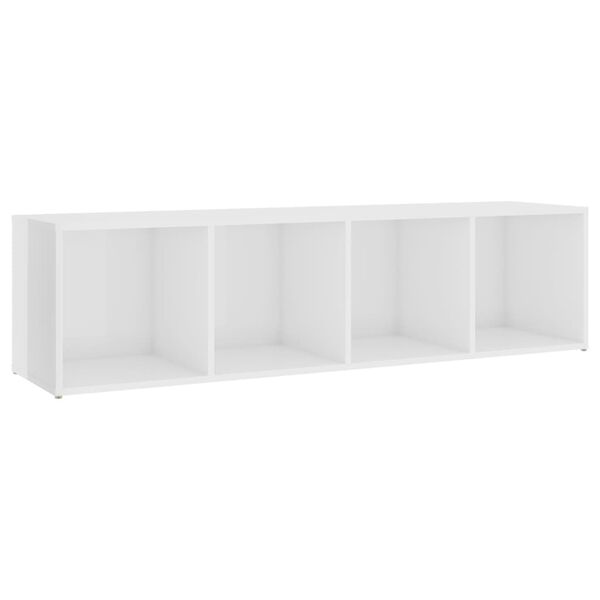 vidaXL 3-tlg. TV-Schrank-Set Hochglanz-Wei&szlig; Holzwerkstoff