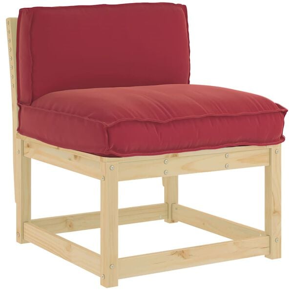 vidaXL Kissen Weinrot 80 x 40 x 12 cm Oxford-Stoff