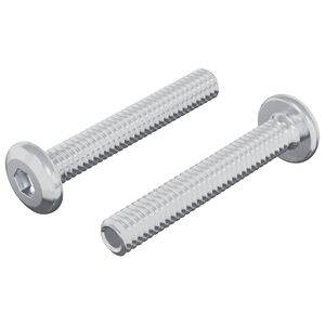 vidaXL Schraube mit Sperre Uni 2 pcs Silber M6 x 35 mm Stahl