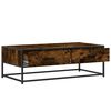 vidaXL Couchtisch R&auml;uchereiche 100x50x35 cm Holzwerkstoff und Metall