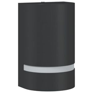 vidaXL Au&szlig;enwandleuchte Schwarz Aluminiumdruckguss