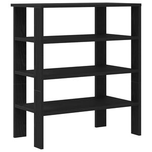 vidaXL Schuhregal Schwarz 61x32x70 cm Holzwerkstoff