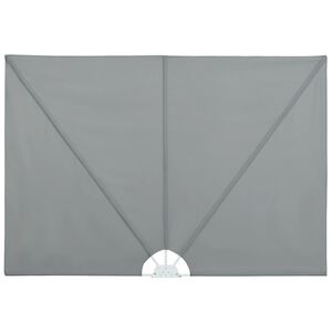 vidaXL Faltbarer Terrassen-Seitenf&auml;cher Grau 300&times;150 cm