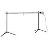 vidaXL Automatischer Grillspie&szlig; mit Motor Edelstahl 150x46,5x82,5 cm