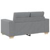vidaXL 2-teiliges Sofa-Set mit Kissen, hellgrauer Stoff