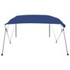 vidaXL 4-Bow Bimini Top Blau 243x180x137 cm