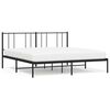 vidaXL Bettgestell mit Kopfteil Metall Schwarz 183x213 cm