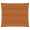 vidaXL Sonnensegel Orange und Braun 7 x 6 m 100 % Polyester Oxford