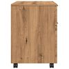 vidaXL Mobiler Aktenschrank mit Rollen Artisan Eichen-Optik 45x38x54cm
