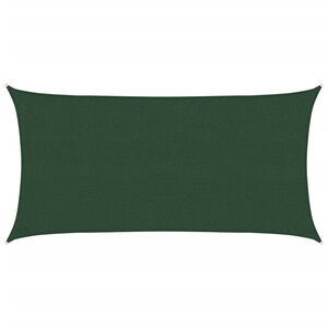 vidaXL Sonnensegel 160 g/m&sup2; Dunkelgr&uuml;n 2,5x4,5 m HDPE