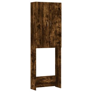 vidaXL Waschmaschinenschrank R&auml;uchereiche 64x25,5x190 cm