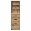 vidaXL Hochboard Eiche handwerklich 40 x 41 x 135 cm Holzwerkstoff