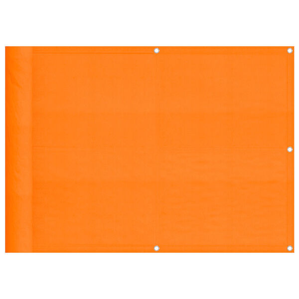 vidaXL Balkon-Sichtschutz Orange 75x800 cm 100 % Polyester-Oxford
