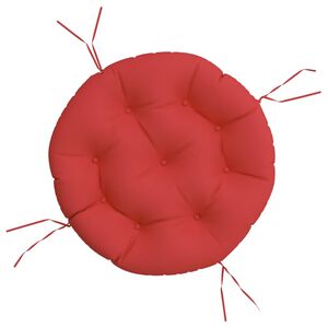 vidaXL Kissen Rund Rot &Oslash; 60 x 11 cm Oxford-Gewebe