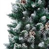 vidaXL K&uuml;nstlicher Weihnachtsbaum mit LEDs Kugeln Zapfen 180 cm