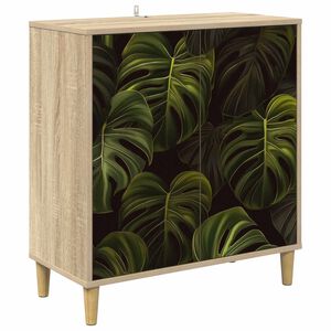 vidaXL Sideboard ELBURG Sonoma 69 x 33 x 75 cm Holzwerkstoff