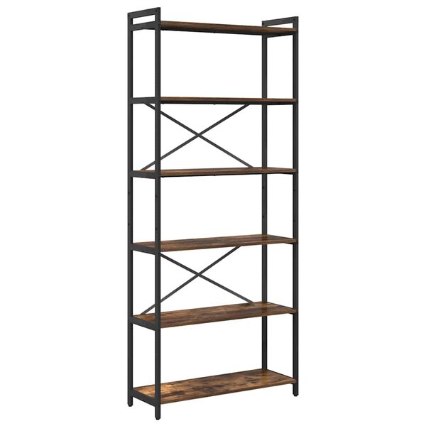 vidaXL B&uuml;cherregal Ger&auml;ucherte Eiche 40 x 30 x 85 cm Holzwerkstoff