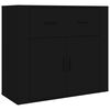 vidaXL Highboard Schwarz Holzwerkstoff