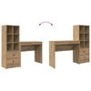 vidaXL Schreibtisch mit Schubladen 2 pcs Artisan-Eiche
