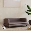 vidaXL Hundebett Braun 80x45x30 cm Kunstleder